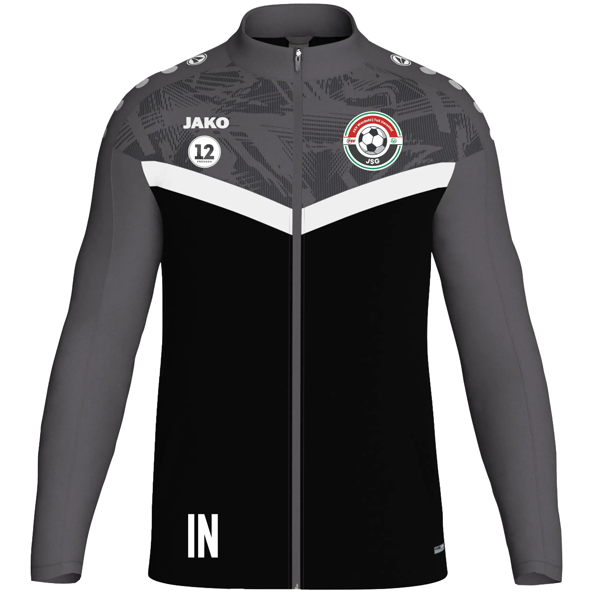 Jako Polyesterjacke Iconic mit Wappen und Inis Trainer